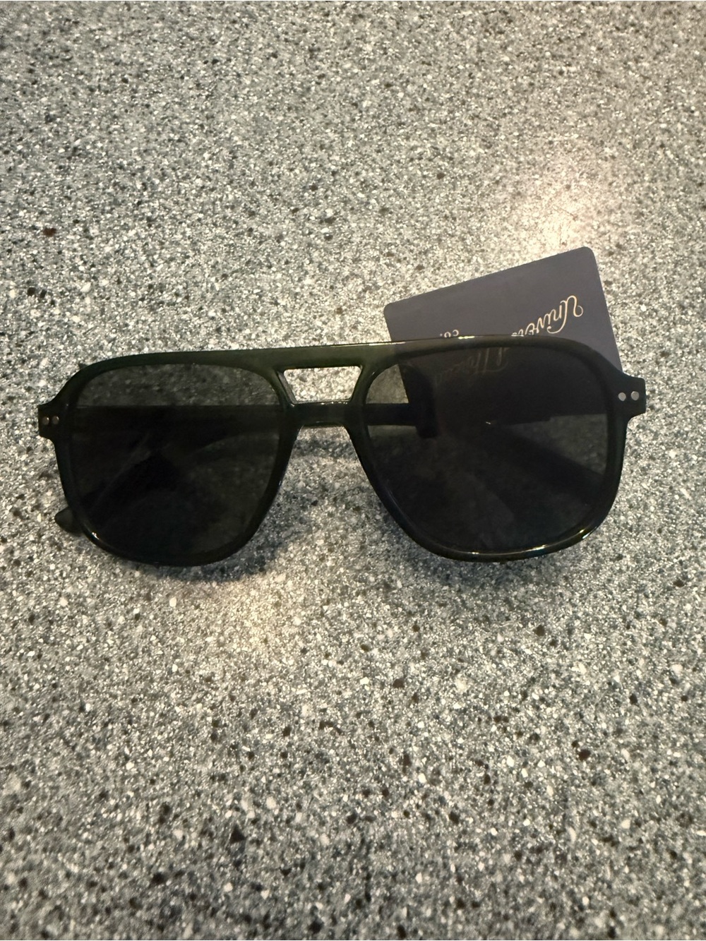 Universal Thread Black Aviator Sunglasses with Dark Lenses